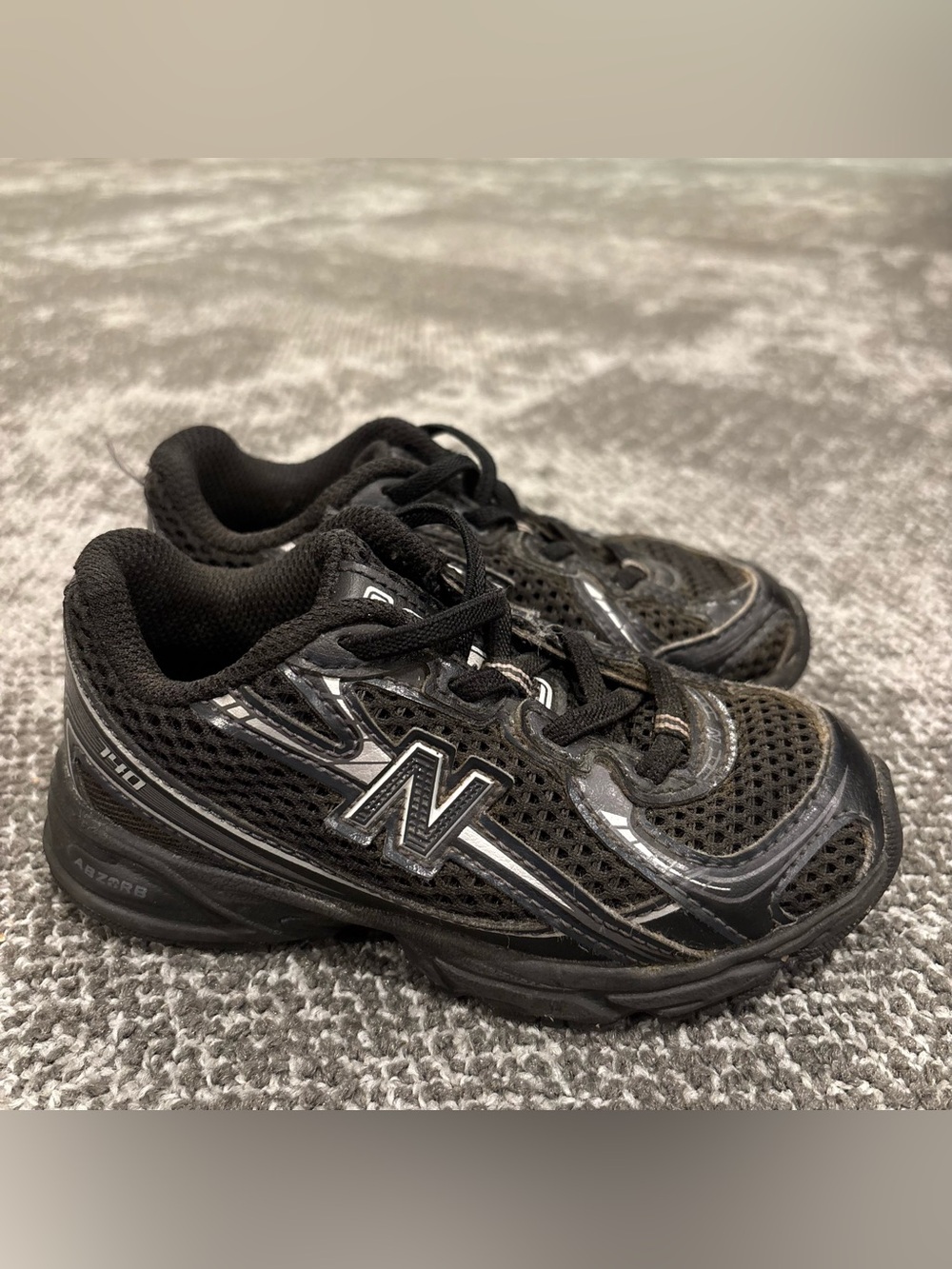 New Balance 740 Black Shoes Toddlers Size 9